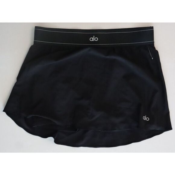 ALO Yoga Women’s Sz L Black Match Point Tennis Pickleball Golf Skirt Skort - Picture 5 of 11